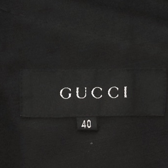 Authentic Vintage  Gucci Black Unlined Button Down Jacket.   Size 40.  NWT - Picture 5 of 12